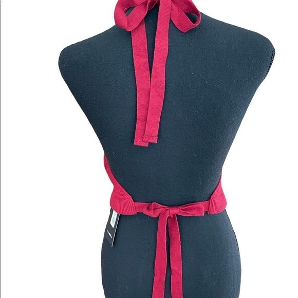 NEW with tags Fashion Nova Sabrina sweater, red, size XS - Picture 6 of 10
